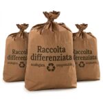 Sacchi di carta Avana per rifiuti - raccolta differenziata